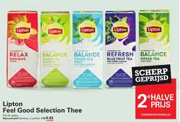 Sligro Lipton Feel Good Selection Thee aanbieding