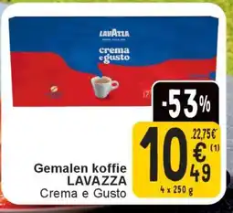 Cora Gemalen koffie LAVAZZA Crema e Gusto aanbieding