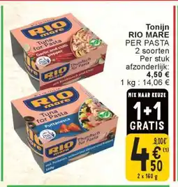 Cora Tonijn RIO MARE PER PASTA aanbieding