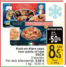 Cora ESCA Kant-en-klare saus voor pasta of rijst aanbieding