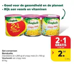 Carrefour Bonduelle Set Conserven aanbieding