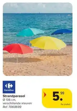 Carrefour Strandparasol aanbieding