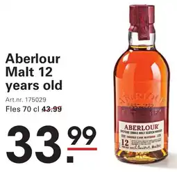 Sligro Aberlour Malt 12 years old aanbieding