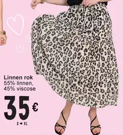 Cora Linnen rok aanbieding