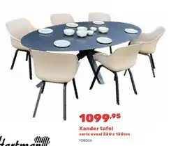 Happyland Xander tafel xerix ovaal 220 x 120cm aanbieding
