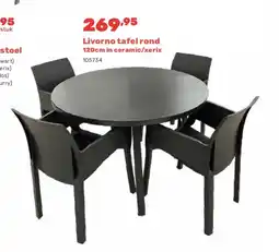 Happyland Livorno tafel rond 120cm in ceramic/xerix aanbieding