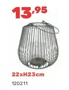 Happyland Lantaarn ijzer 22xH23cm aanbieding