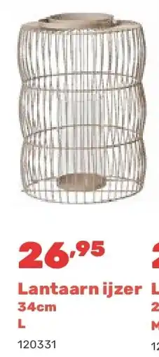 Happyland Lantaarn ijzer 34cm L aanbieding
