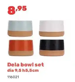 Happyland Dela bowl set dia 9,5 h5,5cm aanbieding