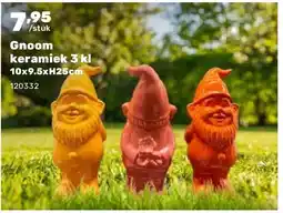 Happyland Gnoom keramiek 3 kl 10x9.5xH25cm aanbieding