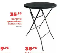 Happyland Bartafel opvouwbaar dia80xh110cm aanbieding