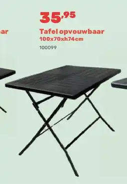 Happyland Tafel opvouwbaar 100x70xh74cm aanbieding