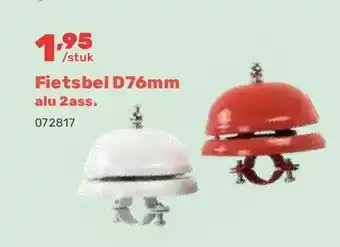 Happyland Fietsbel D76mm alu 2ass aanbieding