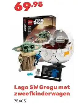 Happyland Lego SW Grogu met zweefkinderwagen aanbieding