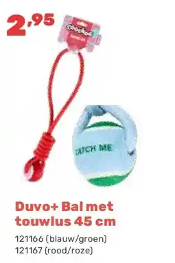 Happyland Duvo+ Bal met touwlus 45 cm aanbieding