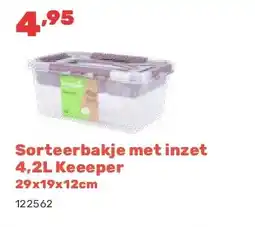 Happyland Sorteerbakje met inzet 4,2L Keeeper aanbieding