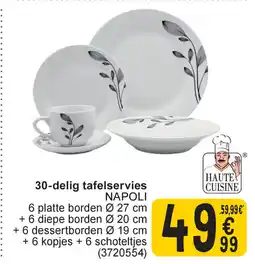Cora 30-delig tafelservies Napoli aanbieding