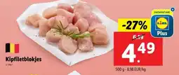 Lidl Kipfiletblokjes aanbieding