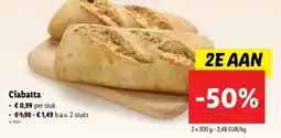 Lidl Ciabatta aanbieding