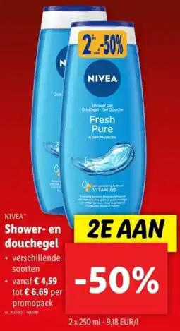 Lidl Nivea Shower en douchegel aanbieding