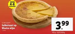 Lidl Le Patissier Suikertaart op Waalse wijze aanbieding