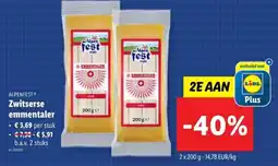 Lidl Alpenfest Zwitserse emmentaler aanbieding