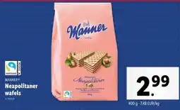 Lidl Manner Neapolitaner wafels aanbieding