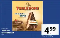 Lidl Toblerone chocoladetaart aanbieding