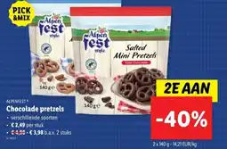 Lidl Alpenfest Chocolade pretzels aanbieding
