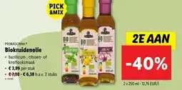 Lidl Primadonna Biokruidenolie aanbieding