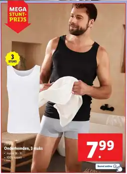 Lidl Livergy Onderhemden aanbieding