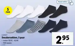 Lidl Livergy Sneakersokken aanbieding