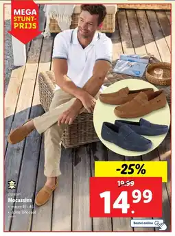Lidl Livergy Mocassins aanbieding