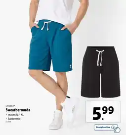 Lidl Livergy Sweatbermuda aanbieding