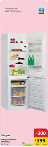 Carrefour Koel-vriescombinatie WNF821EW aanbieding