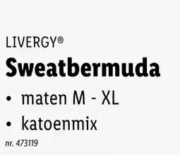 Lidl Sweatbermuda aanbieding