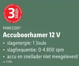 Lidl Accuboorhamer 12 V aanbieding