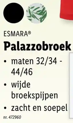 Lidl Palazzobroek aanbieding