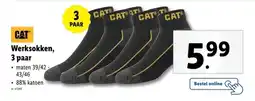Lidl CAT Werksokken aanbieding