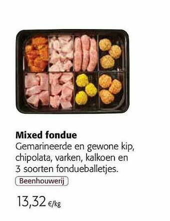 Colruyt Mixed Fondue aanbieding
