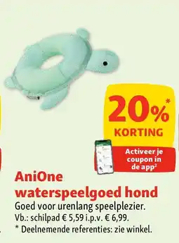 Maxi Zoo AniOne waterspeelgoed hond aanbieding
