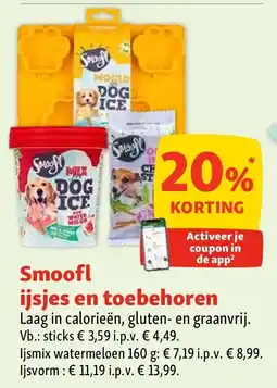 Maxi Zoo Smoofl ijsjes en toebehoren aanbieding
