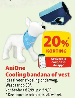 Maxi Zoo AniOne Cooling bandana of vest aanbieding
