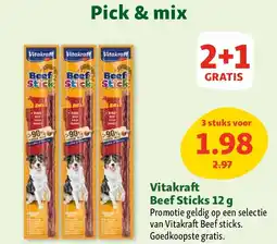 Maxi Zoo Vitakraft Beef Sticks 12 g aanbieding