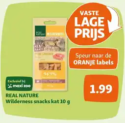 Maxi Zoo REAL NATURE Wilderness snacks kat 10 g aanbieding