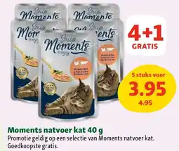 Maxi Zoo Moments natvoer kat 40 g aanbieding