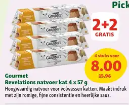 Maxi Zoo Gourmet Revelations natvoer kat 4 x 57 g aanbieding