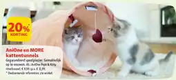 Maxi Zoo AniOne en MORE kattentunnels aanbieding