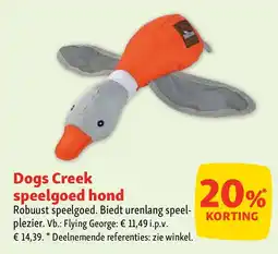 Maxi Zoo Dogs Creek speelgoed hond aanbieding