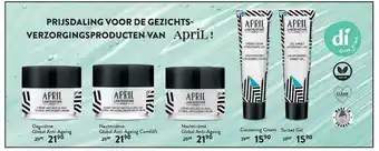 Di Gezichts Verzorgingsproducten Van April! aanbieding